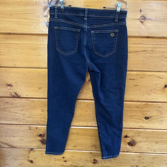 Michael Kors Jeans Women's Size 8 Blue Dark Wash Skinny - Picture 4 of 5